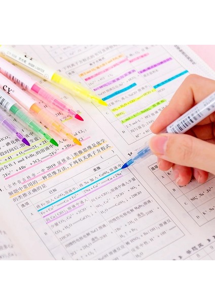 6 Parça Lytwtw'nin Kore Çift Yazma Yaratıcılığı 6 Renkli Sevimli Sanat Marker Graffiti Fosforlu Kalemler (Yurt Dışından) fırsatları