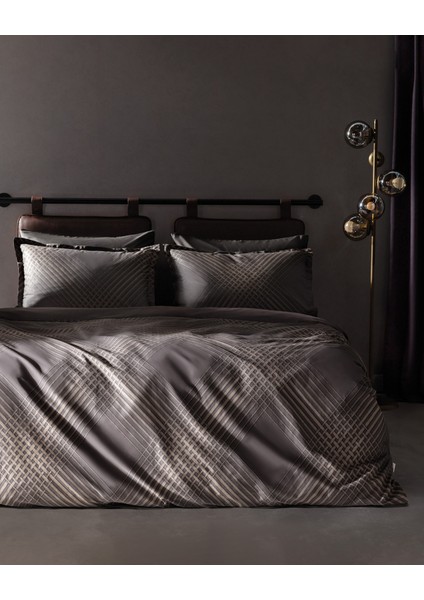 Alcon Çift Kişilik Baskılı - 300TC Saten Nevresim Takımı