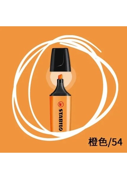 Turuncu Tarzı 1 Adet Almanya Stabilo Fosforlu Kalem Boss Boss Renk Işaretleyici Vuruşları Odak Notları Kalem (Yurt Dışından)