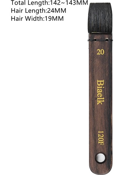 SIZE20 Tarzı Yüksek Li F Sincap Karışımı Saç Ahşap Saplı Suluboya Sanatçı Sanat Malzemeleri Çizim Için Boya Fırçası (Yurt Dışından)