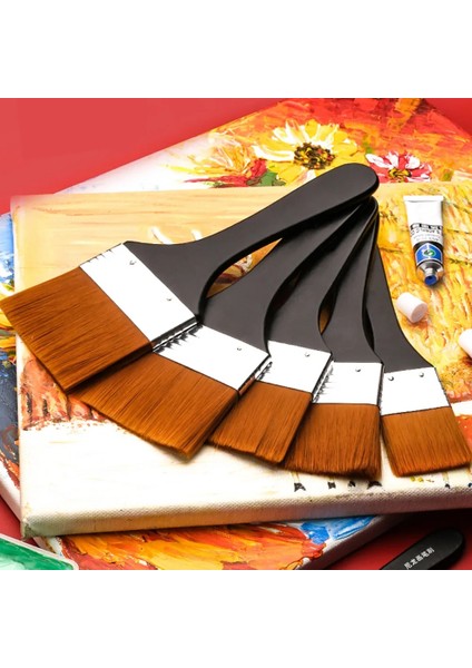 No.8 Stili Yüksek Li Naylon Boya Fırçası Farklı Boyut Ahşap Saplı Akrilik Yağlıboya Okul Sanat Malzemeleri Için Suluboya Fırçaları (Yurt Dışından) fırsatları
