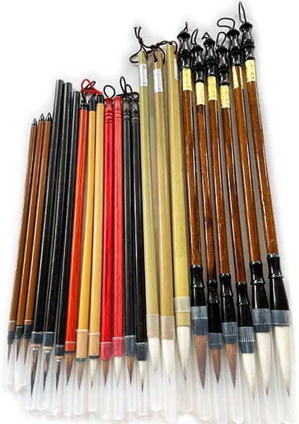 Kaligrafi Çin Geleneksel Kaligrafi Seti Fırça Manzara Boyama Fırçası Gelincik Saç Kalem Yazma Fırça Seti Öğrenciler Için (Yurt Dışından)