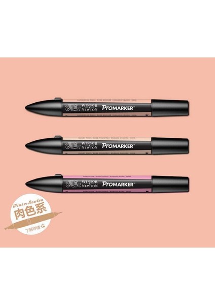 Allık Tarzı Winsor & Newton Promarker Çift Uçlu Grafik Işaretleme Kalemleri Cilt Renkleri (Yurt Dışından)