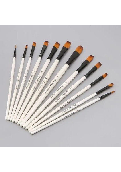 No.3 Tarzı Sanatçı Boya Fırçası Seti Naylon Kıllar Suluboya Akrilik Yağlıboya Eğimli Düz Yuvarlak Sivri Kalem Ucu Ahşap Saplı Sanat Acc (Yurt Dışından) fiyatları