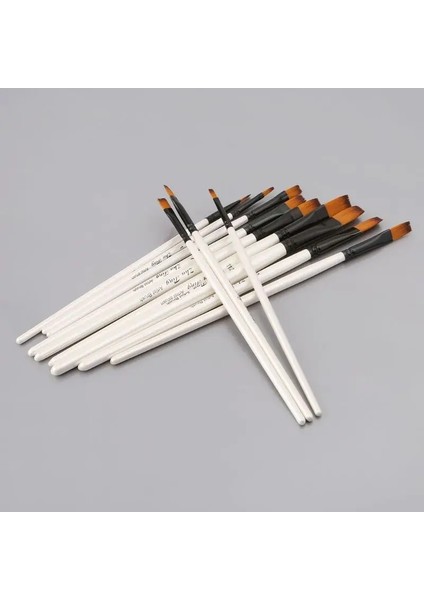 No.3 Tarzı Sanatçı Boya Fırçası Seti Naylon Kıllar Suluboya Akrilik Yağlıboya Eğimli Düz Yuvarlak Sivri Kalem Ucu Ahşap Saplı Sanat Acc (Yurt Dışından) fırsatları