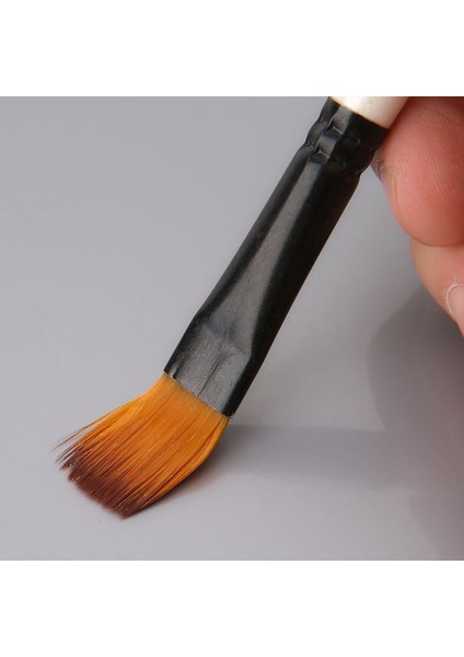 No.3 Tarzı Sanatçı Boya Fırçası Seti Naylon Kıllar Suluboya Akrilik Yağlıboya Eğimli Düz Yuvarlak Sivri Kalem Ucu Ahşap Saplı Sanat Acc (Yurt Dışından)