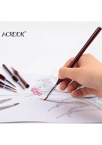 Gösteri Stili Olarak Et Minyatür Boya Fırçası Seti Profesyonel Sable Saç Ince Detay Sanat Modeli Araçları Fl (Yurt Dışından) fırsatları