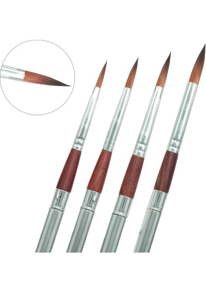 1-5 Beden Eval Seyahat Sanat Boya Fırçası Seti Naylon Saç Boyama Fırçası Taşınabilir Akrilik Fırça Yağ Suluboya Guaj Boyama (Yurt Dışından) fiyatları