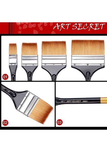 No.4 Tarzı Artsecret 3280F Çok Fonksiyonlu Suluboya Akrilik Sanat Boyama Fırçası Kore Ithalat Sentetik Saç Pirinç Yüksük Ahşap Saplı (Yurt Dışından) fırsatları