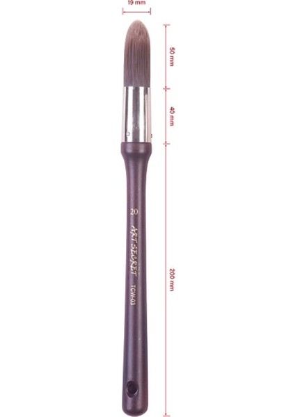20 1 Adet Tarzı Artsecret Tcw-03 Akrilik Yağ Sanatçısı Fırça Büyük Fırça Çok Amaçlı Sert Sentetik Saç Ahşap Saplı Boya Fırçası Sanat Malzemeleri (Yurt Dışından)