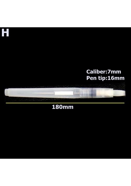 H Tarzı 1 Adet Doldurulabilir Boya Fırçası Su Fırçası Mürekkep Kalem Su Renk Yumuşak Kafa Kaligrafi Çizim Boyama Illüstrasyon Kalem Sanat Malzemeleri (Yurt Dışından)