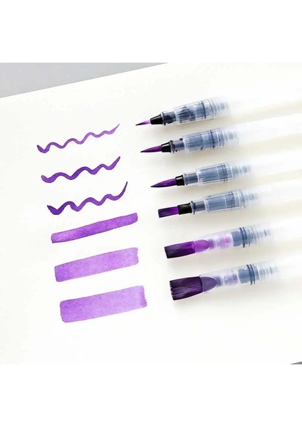 H Tarzı 1 Adet Doldurulabilir Boya Fırçası Su Fırçası Mürekkep Kalem Su Renk Yumuşak Kafa Kaligrafi Çizim Boyama Illüstrasyon Kalem Sanat Malzemeleri (Yurt Dışından) fırsatları