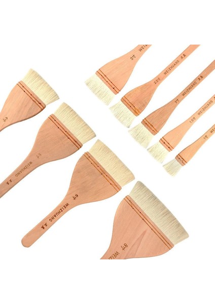 01 26X2.5CM Tarzı Yüksek Li Çok Boyutlu Ahşap Saplı Keçi Saç Boya Fırçaları Duvar Suluboya Akrilik Yağlıboya Okul Sanat Malzemeleri (Yurt Dışından) indirimleri