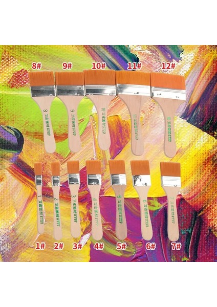No.9 Tarzı Yüksek Li Naylon Boya Fırçası Farklı Boyut Ahşap Saplı Akrilik Yağlıboya Okul Sanat Malzemeleri Için Suluboya Fırçaları (Yurt Dışından) fiyatları