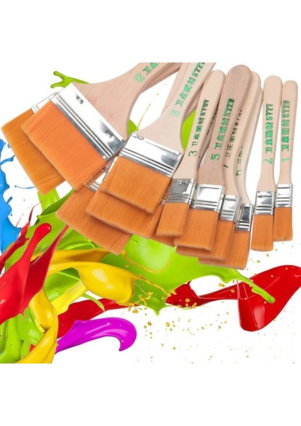 No.9 Tarzı Yüksek Li Naylon Boya Fırçası Farklı Boyut Ahşap Saplı Akrilik Yağlıboya Okul Sanat Malzemeleri Için Suluboya Fırçaları (Yurt Dışından) indirimleri