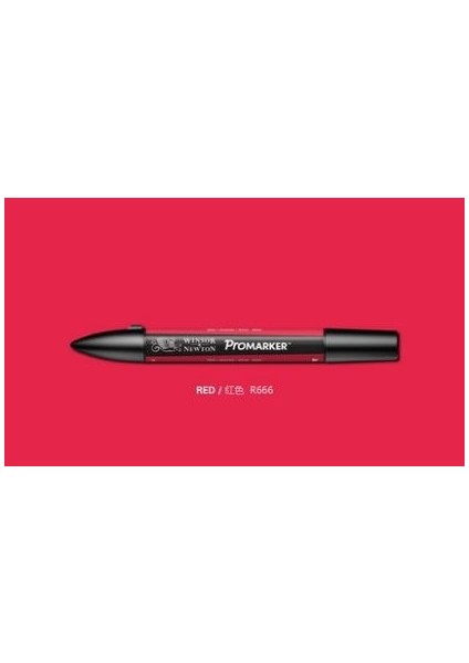 Kırmızı Stil Winsor & Newton Promarker Çift Uçlu Grafik Marker Kalemler Profesyonel Tasarım Kalemler Kırmızı ve Orangetone (Yurt Dışından)