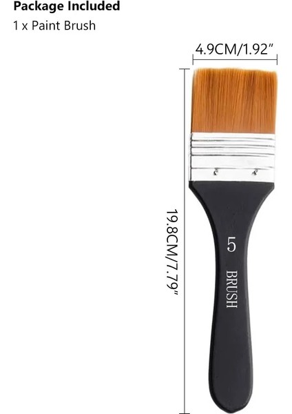 No.5 Tarzı Yüksek Li Naylon Boya Fırçası Farklı Boyut Ahşap Saplı Akrilik Yağlıboya Okul Sanat Malzemeleri Için Suluboya Fırçaları (Yurt Dışından)