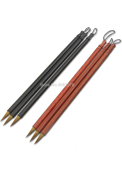 2 Adet Gelincik Saç Çin Yazı Kalem Redblack Sandal Ağacı Kaligrafi Fırçası Sanat Çizim Malzemeleri Için Küçük Düzenli Senaryo Burs (Yurt Dışından) fırsatları