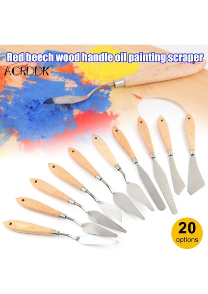No.9 Tarzı Palet Bıçağı Boyama Paslanmaz Çelik Spatula Palet Bıçağı Yağlı Boya Metal Bıçaklar Ahşap Saplı Fl (Yurt Dışından) fiyatları