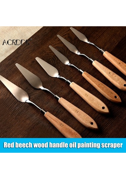 No.9 Tarzı Palet Bıçağı Boyama Paslanmaz Çelik Spatula Palet Bıçağı Yağlı Boya Metal Bıçaklar Ahşap Saplı Fl (Yurt Dışından) indirimleri
