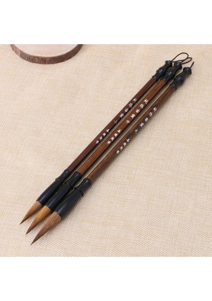 Ese Kaligrafi Fırçaları Kalem Kurt Saç Yazı Fırçası Ahşap Saplı (Yurt Dışından)