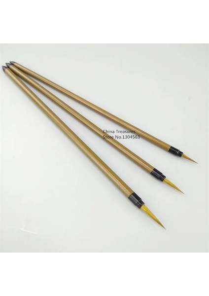6pcslot = 3sizes * 2pcs, Çin Boyama Hattı Fırçası Gou Xian Gongbi Mao Bi (Yurt Dışından) fırsatları