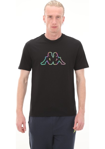 Logo Brian Erkek Siyah T-Shirt 321W4GW-005