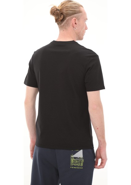 Logo Brian Erkek Siyah T-Shirt 321W4GW-005