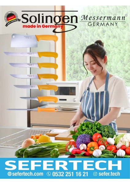 Messermann Germany | Bıçak Seti - (7 Parça / Sarı)