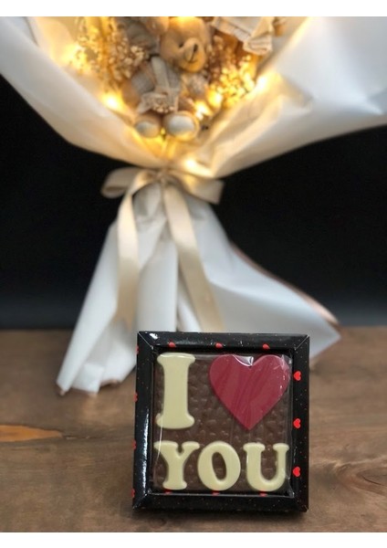 14 Şubat Sevgililer Gününe Özel Teddy Bear LED Işıklı Çikolatalı Sevimli Ponçik Ayıcık Çiçek Buketi fiyatları