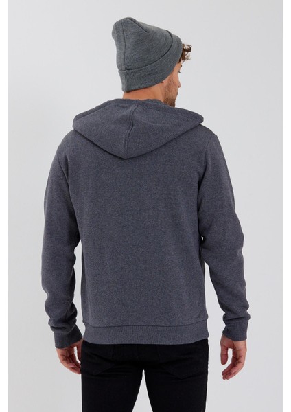 Age Of State Nakışlı 3 Iplik Sweatshirt Antrasit