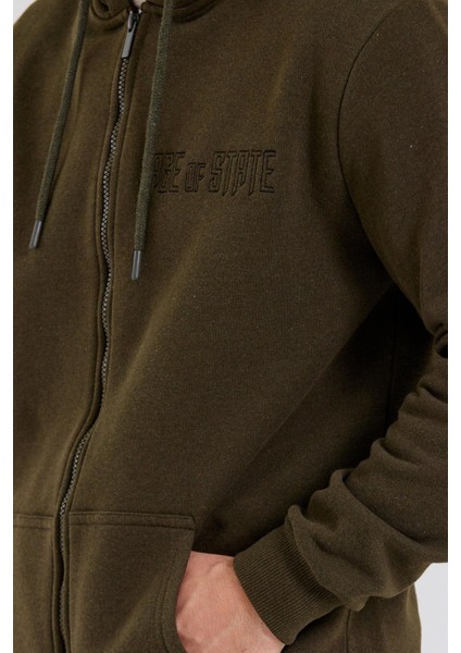 Age Of State Nakışlı 3 Iplik Sweatshirt Haki modelleri