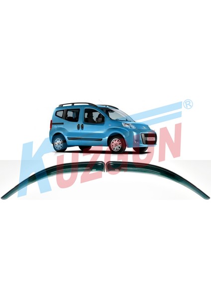 Peugeot Bipper 2008-2023 2-Li Cam Rüzgarlığı Kuzgun