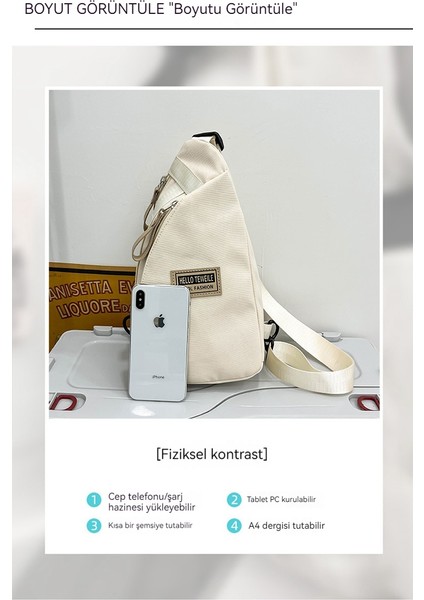 Xiaopengstore Çift Göğüs Çantası Erkekler ve Kadınlar Crossbody Çanta Moda Yüzlerce Küçük Çanta (Yurt Dışından)