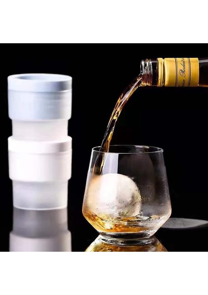 Xiaopengstore Ev Viski Silikon Yuvarlak Buz Topları Dondurulmuş Buz Küpü Makinesi (Yurt Dışından)