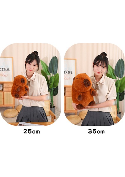25CM Kahverengi Su Kobay Peluş Oyuncak (Yurt Dışından)