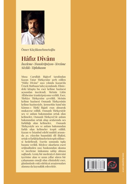 Hafız Divanı İnceleme-Transkripsiyon Tercüme-Sözlük-Tıpkıbasım