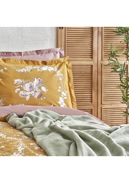 Petra Çift Kişilik Winter Set Battaniyeli Takım Yeşil