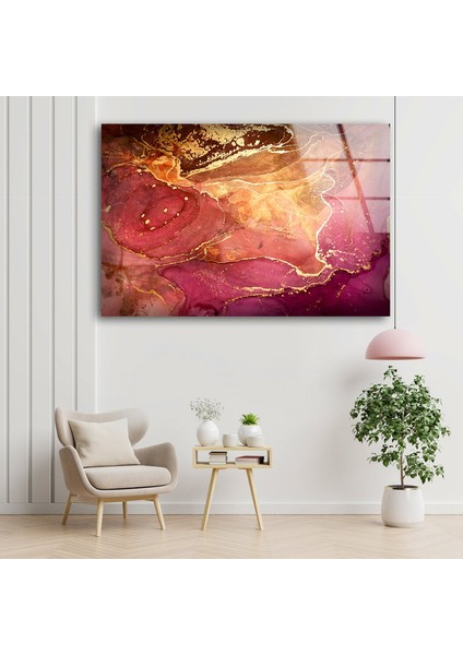 Doğa ve Canlılık Mermer Temperli Cam Duvar Tablosu modelleri