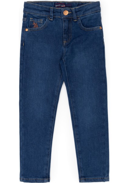 U.S. Polo Assn. Kız Çocuk Mavi Jean Pantolon 50275525-DN0022