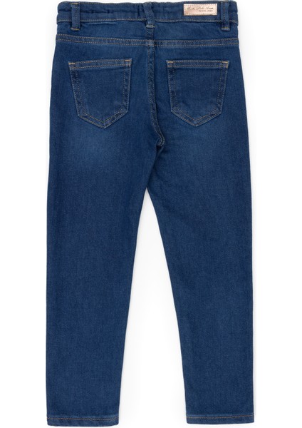 U.S. Polo Assn. Kız Çocuk Mavi Jean Pantolon 50275525-DN0022