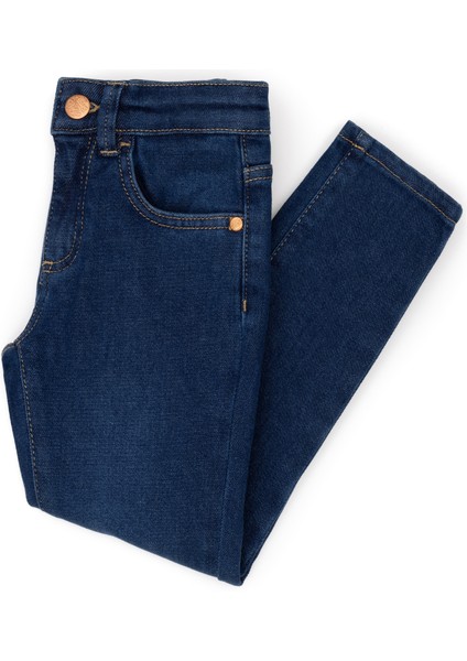 U.S. Polo Assn. Kız Çocuk Koyu Mavi Jean Pantolon 50275505-DN0023