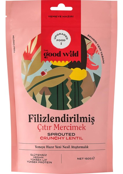 The Good Wild Glütensiz Filizlendirilmiş Çıtır Mercimek 150 G