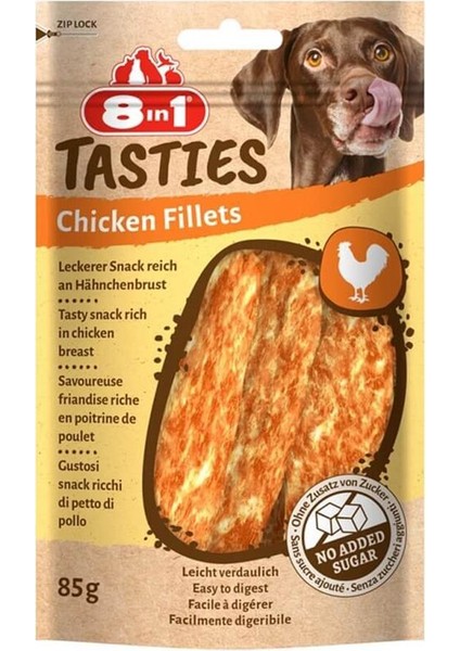 Tasties Chicken Fillets Tavuk Fileto Köpek Ödülü 85 gr