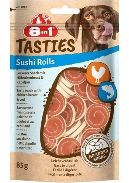 Tasties Sushi Rolls Tavuklu Balıklı Sushi Köpek Ödülü 85 gr