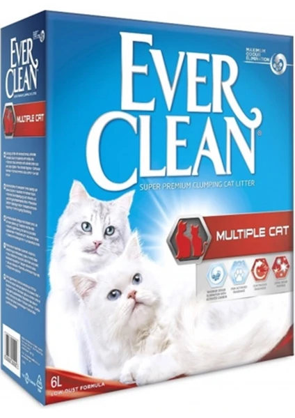 Ever Clean Multiple Cat Kedi Kumu 10 Lt