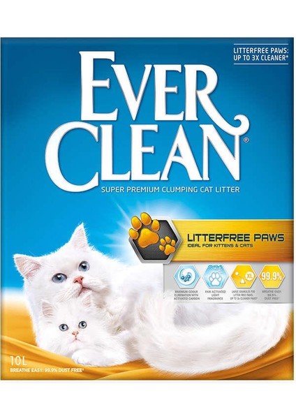 Less Trail/Litter Free Patilere Yapışmayan Topaklanan Kedi Kumu 10lt