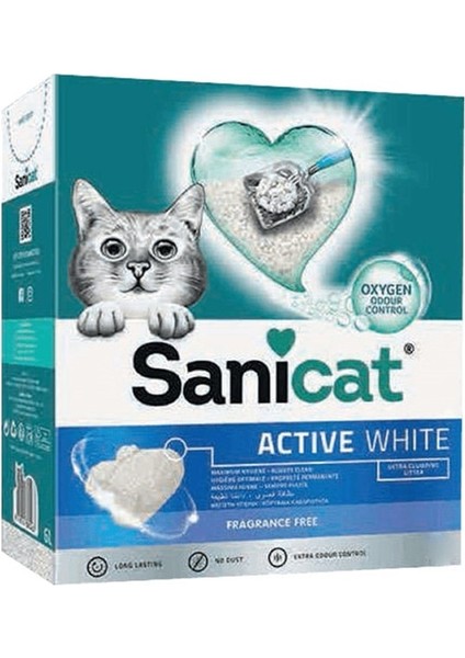 Active White Ultra Topaklanan Kedi Kumu 6lt