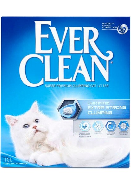 Extra Strong Ekstra Güçlü Kokusuz Kedi Kumu 10 Lt