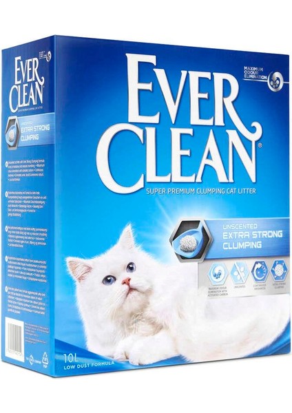 Extra Strong Ekstra Güçlü Kokusuz Kedi Kumu 10 Lt